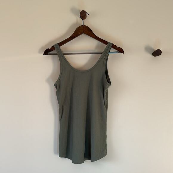 NO BOUNDARIES BOHO ARMY GREEN TANK SIZE MEDIUM - Picture 3 of 4